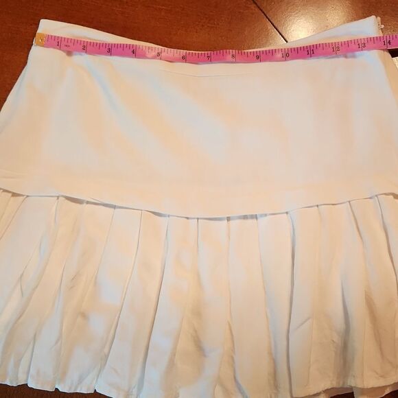Lulus Truly Flirtatious Linen Pleated High-Rise Mini Skirt, Small, Ivory - Picture 5 of 10